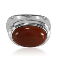 Anello in argento con Diaspro Rosso