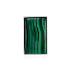 Ciondolo in argento con Malachite