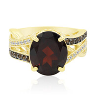 Anello in argento con Granato