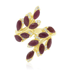 Anello in argento con Rubino