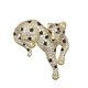 Spilla in argento con Peridoto (Adela Silber)