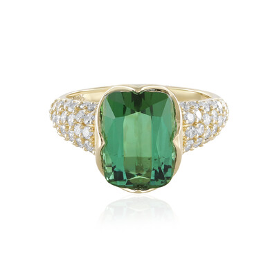 Anello in oro con Tormalina Brasiliana (de Melo)
