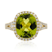 Anello in oro con Peridoto Dashihe  (CIRARI)