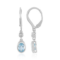 Orecchini in argento con Topazio Blu Cielo