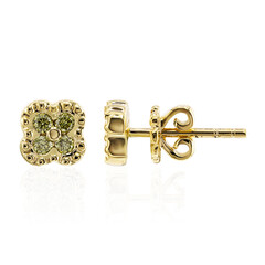 Orecchini in oro con Diamante Giallo VS1