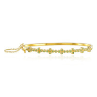 Bracciale in argento con Tsavorite della Tanzania