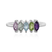 Anello in argento con Topazio Blu Cielo