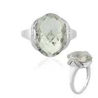 Anello in argento con Ametista Verde
