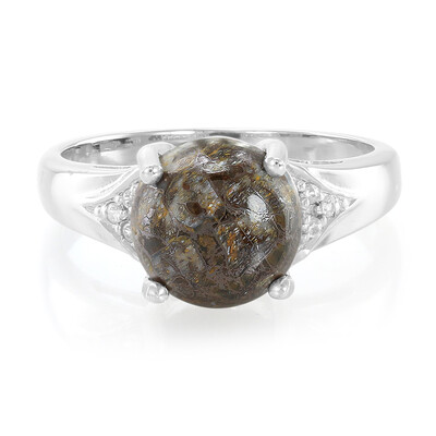 Anello in argento con Quarzo Dinosauro