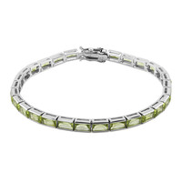 Bracciale in argento con Peridoto della Birmania