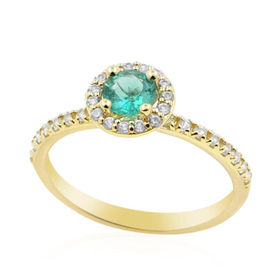 Anello in oro con Smeraldo Colombiano