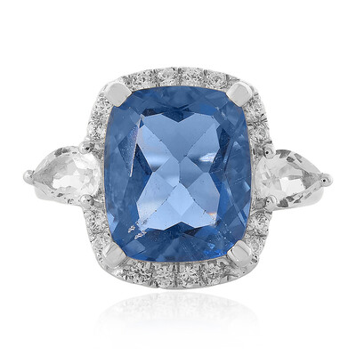 Anello in argento con Fluorite Cangiante