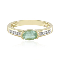 Anello in oro con Smeraldo Colombiano