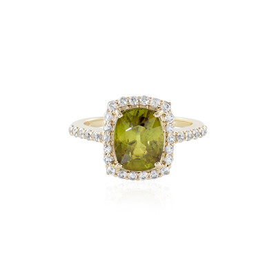 Anello in oro con Sfene