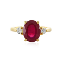 Anello in argento con Rubino del Madagascar