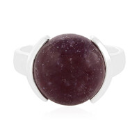 Anello in argento con Lepidolite