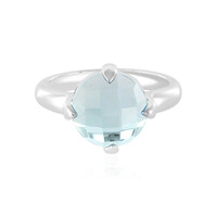 Anello in argento con Topazio Blu Cielo