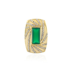 Ciondolo in argento con Onice Verde