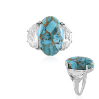 Anello in argento con Turchese Ramato Blu Mohave (Faszination Türkis)