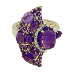 Anello in oro con Ametista