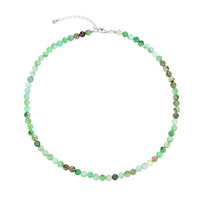 Collana in argento con Crisoprasio