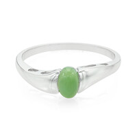 Anello in argento con Crisoprasio Imperiale
