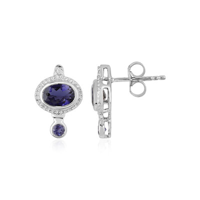 Orecchini in argento con Iolite