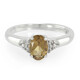Anello in argento con Quarzo Champagne