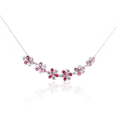 Collana in argento con Topazio Rosa
