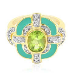 Anello in argento con Peridoto
