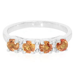 Anello in argento con Rubino Tramonto