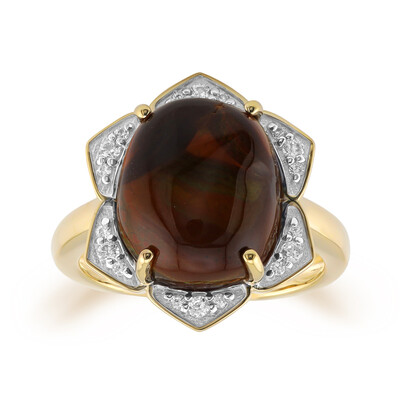 Anello in oro con Agata di Fuoco
