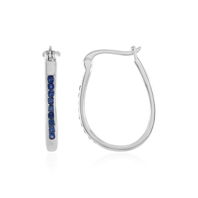 Orecchini in argento con Zaffiro Blu