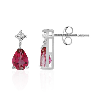 Orecchini in argento con Topazio Rosa
