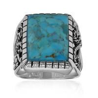 Anello in argento con Turchese Kingman Mohave Blu (Art of Nature)
