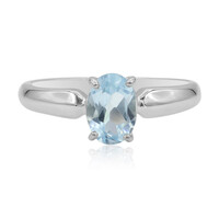 Anello in argento con Topazio Blu Cielo