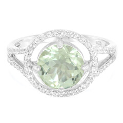 Anello in argento con Ametista Verde