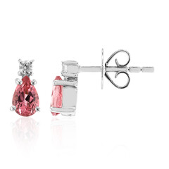 Orecchini in argento con Tormalina Rosa Brasiliana (Pallanova)