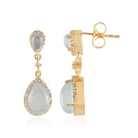 Orecchini in ottone con Acquamarina (Juwelo Style)