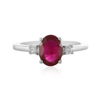 Anello in argento con Rubino del Madagascar
