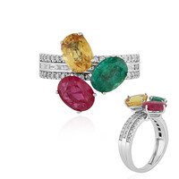 Anello in oro con Smeraldo Zambia