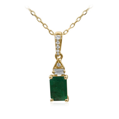 Collana in oro con Smeraldo Zambia AAA (CIRARI)