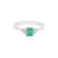 Anello in argento con Smeraldo Russo