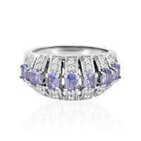 Anello in argento con Tanzanite