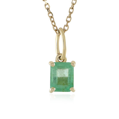 Collana in oro con Smeraldo Colombiano