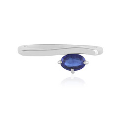 Anello in argento con Cianite del Nepal