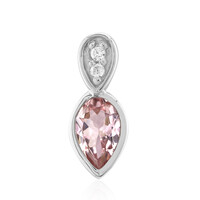 Ciondolo in argento con Tormalina Rosa