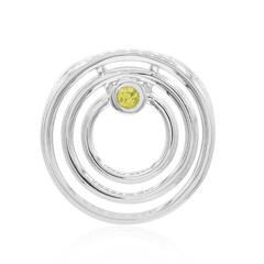 Ciondolo in argento con Zaffiro Giallo