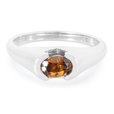 Anello in argento con Zircone Cioccolato