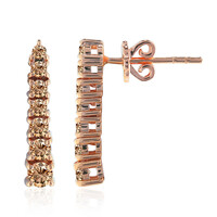 Orecchini in oro con Diamante Rose de France SI1 di Argyle